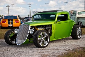 lime green classic hot rod