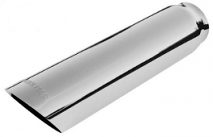 polished stainless steel muffler tip