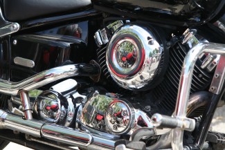 motorcycle chrome polished