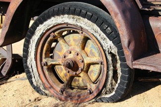 rusted wheel