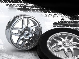 polished chrome wheels