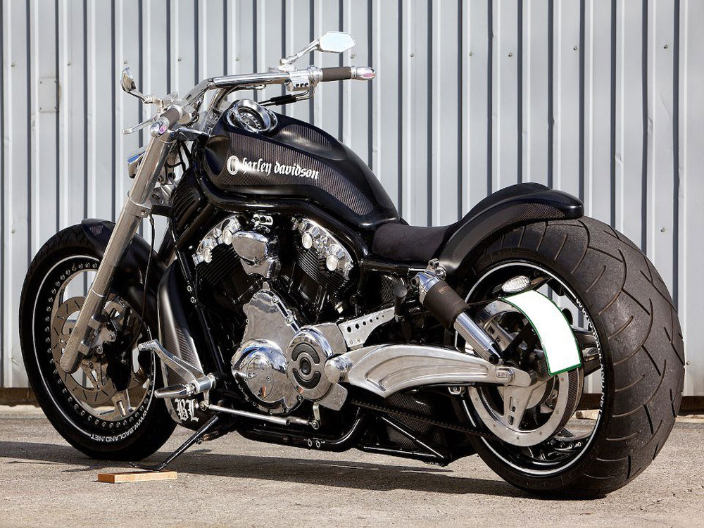 Shiny Black Motorcycle