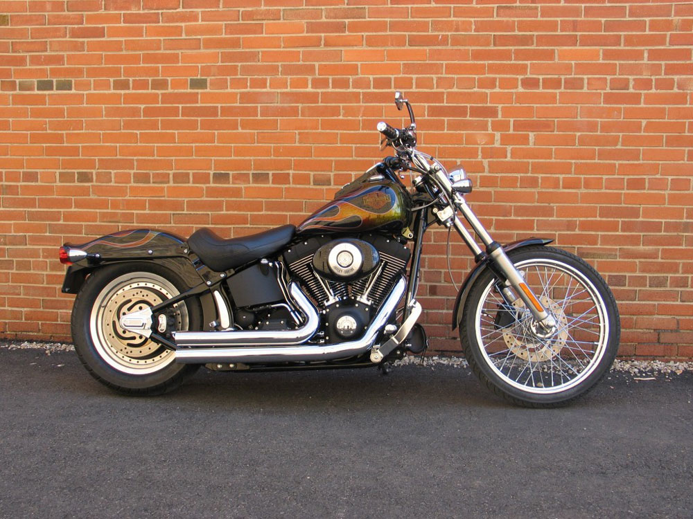 Black Vintage Motorcycle
