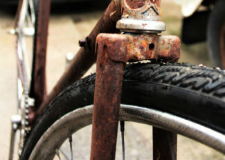 severe rust on bicycle